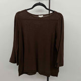 JJill Women's Size M Brown Solid Sweater