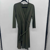 Leota Women's Size 16 Olive Solid Dress