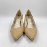 Anne Klein Women's Shoe Size 6.5 Beige Textured Heels