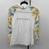 Rip Curl Women's Size M White Floral Long Sleeve Shirt