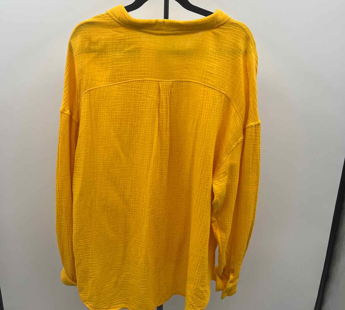 Rosaleen Women's Size L Orange Textured Tunic