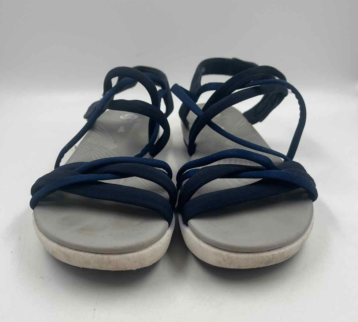 Clarks Women's Shoe Size 10 Blue Solid Sandals