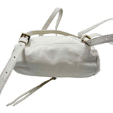 Bottom HOBO Latte Cream Leather BRIDGE Convertible BackPack Crossbody Purse