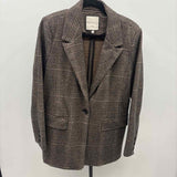 Bagatelle Women's Size L Black Plaid Jacket