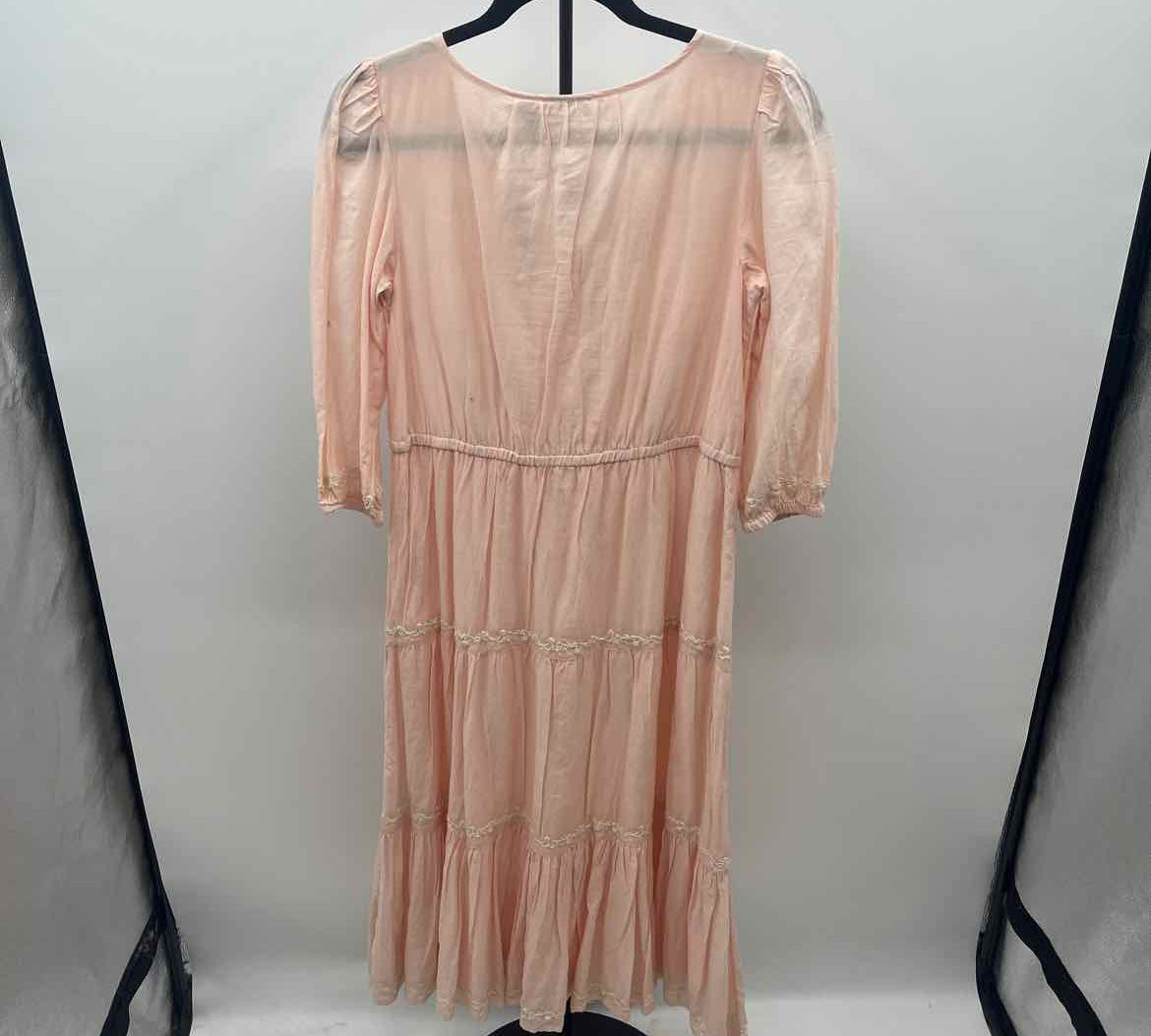 Lucky Brand Women's Size 2 Blush Embroidered Dress