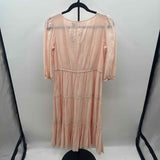 Lucky Brand Women's Size 2 Blush Embroidered Dress