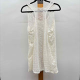 Unbranded Women's Size L Ivory Textured Coverup