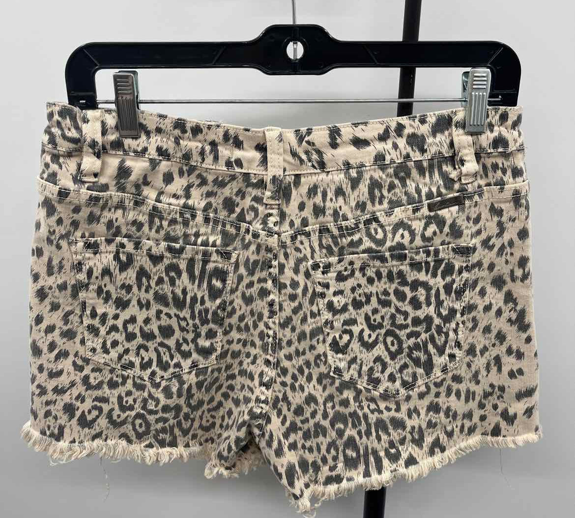 kan can Women's Size 14 Beige Animal Print Shorts