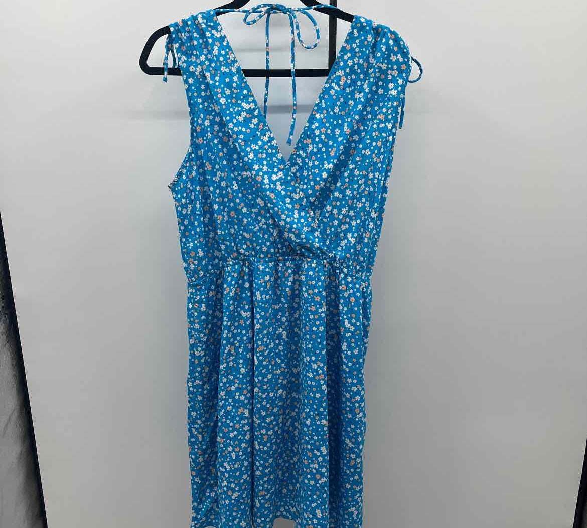 Gilli Women's Size 16 Blue Floral Dress