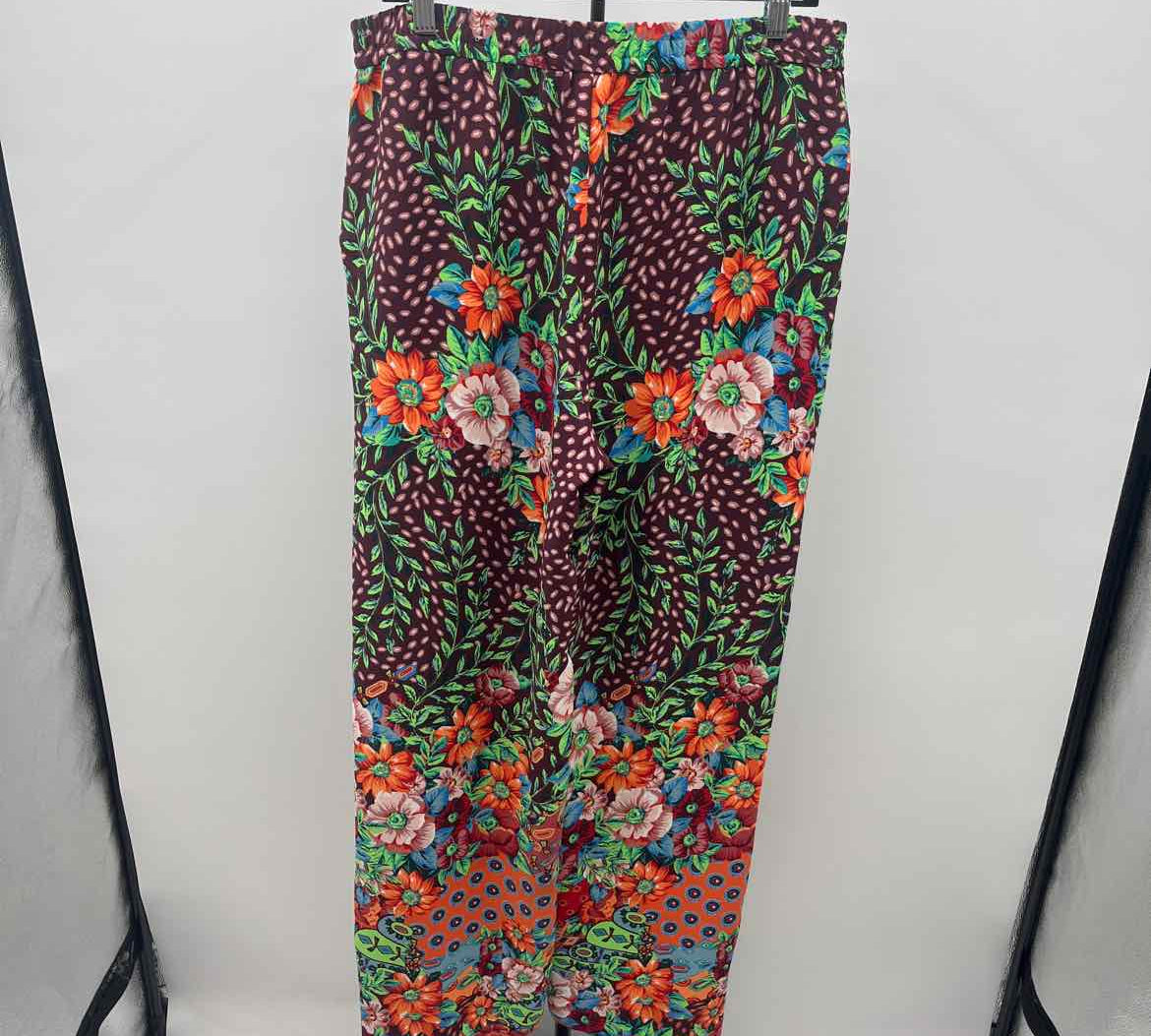 Chico's Women's Size 12T maroon Floral Pants