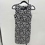 Connected Women's Size 6P Black Geometric Dress