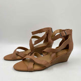 Lucky Brand Women's Shoe Size 7 Caramel Solid Sandals