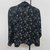 Norton McNaughton Women's Size XL Black Floral Long Sleeve Shirt