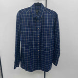 Jos. A. Bank Men's Size S Navy Plaid Long Sleeve Shirt