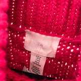 H&M Junior's Size M Fuschia Textured Sweater