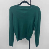 525 Women's Size XS Green Ribbed Long Sleeve Shirt