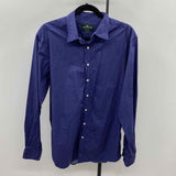 Rodd & Gunn Men's Size L Blue Cotton dots Long Sleeve Shirt