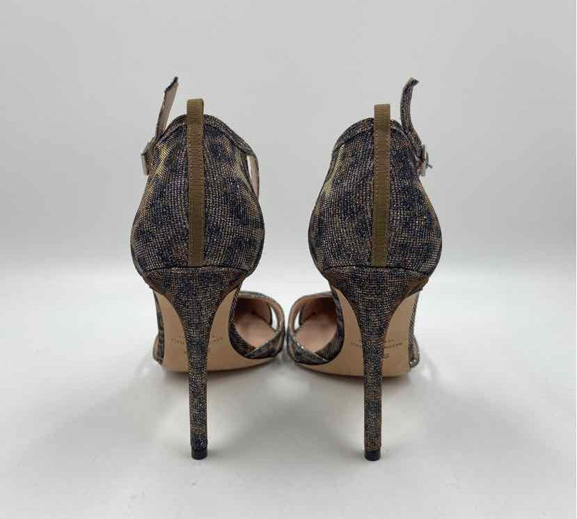 SJP Women's Shoe Size 8.5 Tan Animal Print Heels