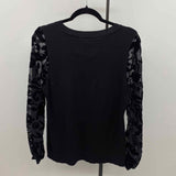 Inc Women's Size M Black Floral Sweater