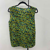 Coldwater Creek Women's Size L Green dotted Sleeveless Shirt