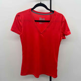 Nike Women's Size S Red Solid Short Sleeve Shirt