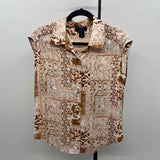 Rachel Women's Size S Blush Patchwork Sleeveless Shirt