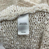 JJill Women's Size L Ivory Textured Sweater