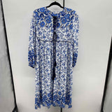 R. Vivimos Women's Size 10 Blue Floral Dress