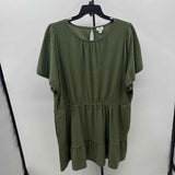 J Crew Women's Size 20 Green dotted Dress