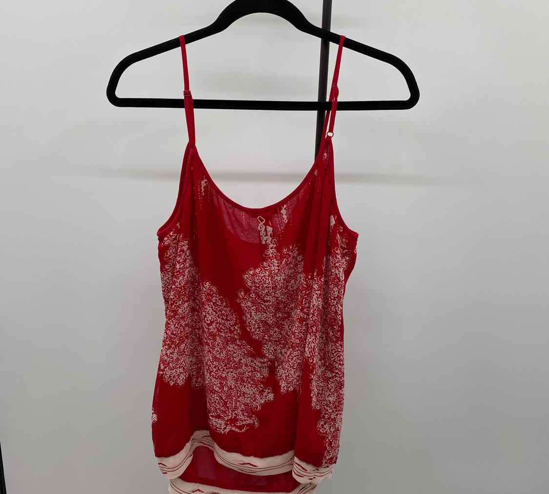 CABI Women's Size XL Red Abstract Tank