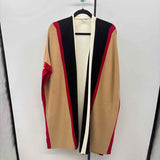Chico's Women's Size S/M Tan Stripe Cardigan