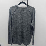 Under Armour Men's Size XL Black Heathered Long Sleeve Shirt