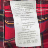 J Crew Women's Size M Red Plaid Long Sleeve Shirt