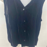 Eileen Fisher Women's Size L Black Velvet Vest