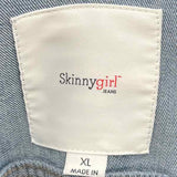 skinny girl Women's Size XL Blue Solid Jacket