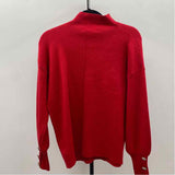 Tahari Women's Size M Red Solid Sweater