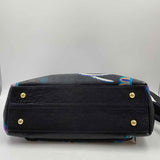 Anuschka Women's Black Luxe Elephants Purse