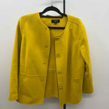 Talbots Women's Size 16P Yellow Solid Jacket