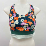Nani Women's Size M Teal Floral Misc. Swimwear