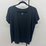 JJill Women's Size M Black Solid Short Sleeve Shirt