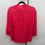 Chico's Women's Size XL Watermelon Textured Long Sleeve Shirt