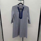 Duffield Lane Women's Size 6 Navy Stripe Dress