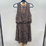 White House Black Market Women's Size 14 Black Print Dress