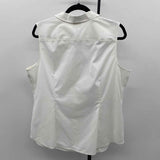 Talbots Women's Size XL White Solid Sleeveless Shirt