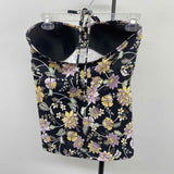 Unbranded Women's Size S Black Floral Swimsuit - Separate