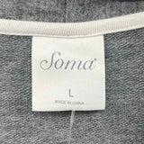 Soma Women's Size L Charcoal Heathered Cardigan
