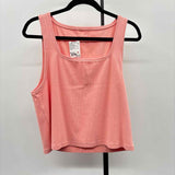 American Eagle Women's Size XXL Peach Ribbed Sleeveless Shirt