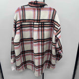 Unbranded Women's Size 4X Ivory Plaid Coat