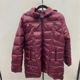 Big Chill Women's Size LP Purple Solid Coat