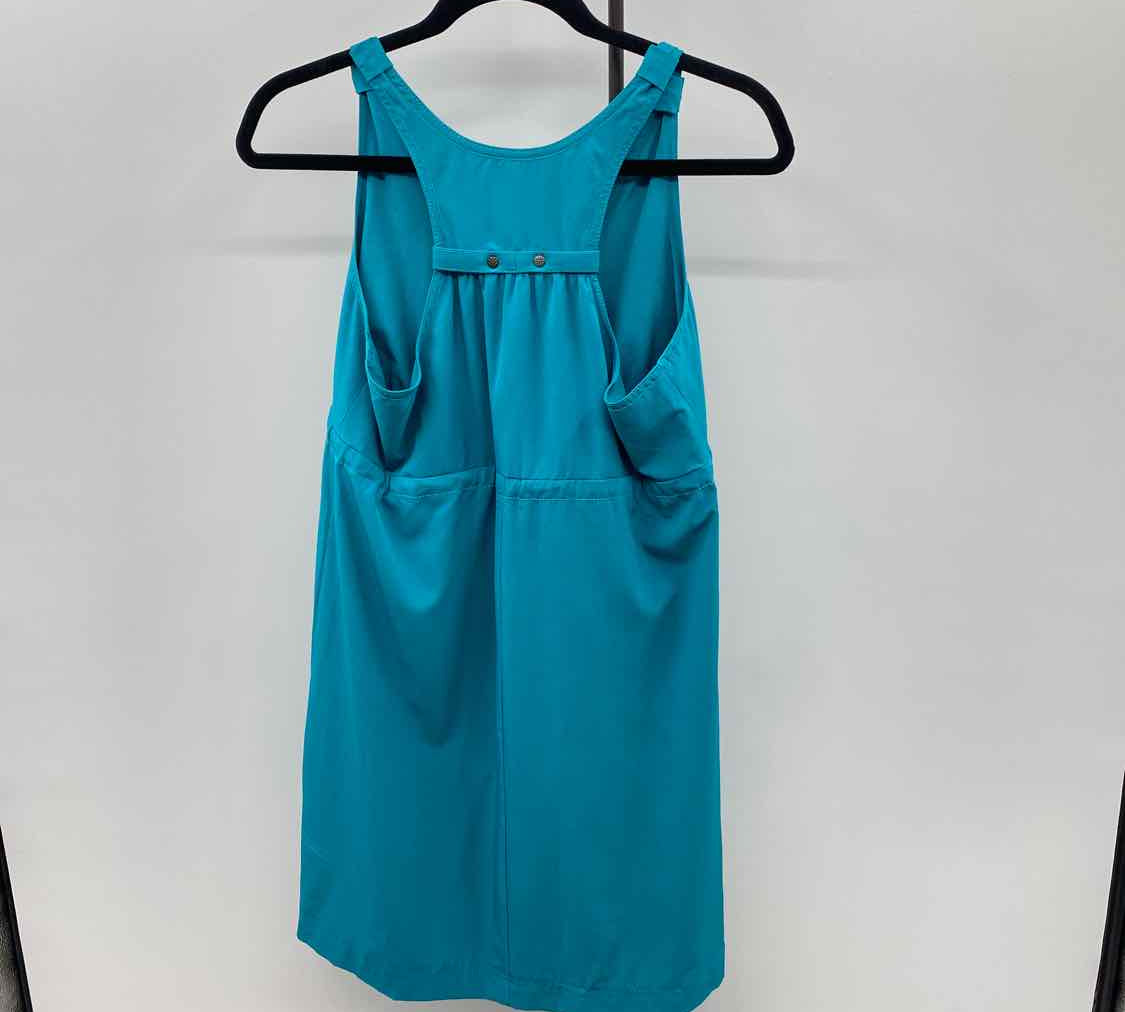 Athleta Women's Size 8T Teal Solid Dress